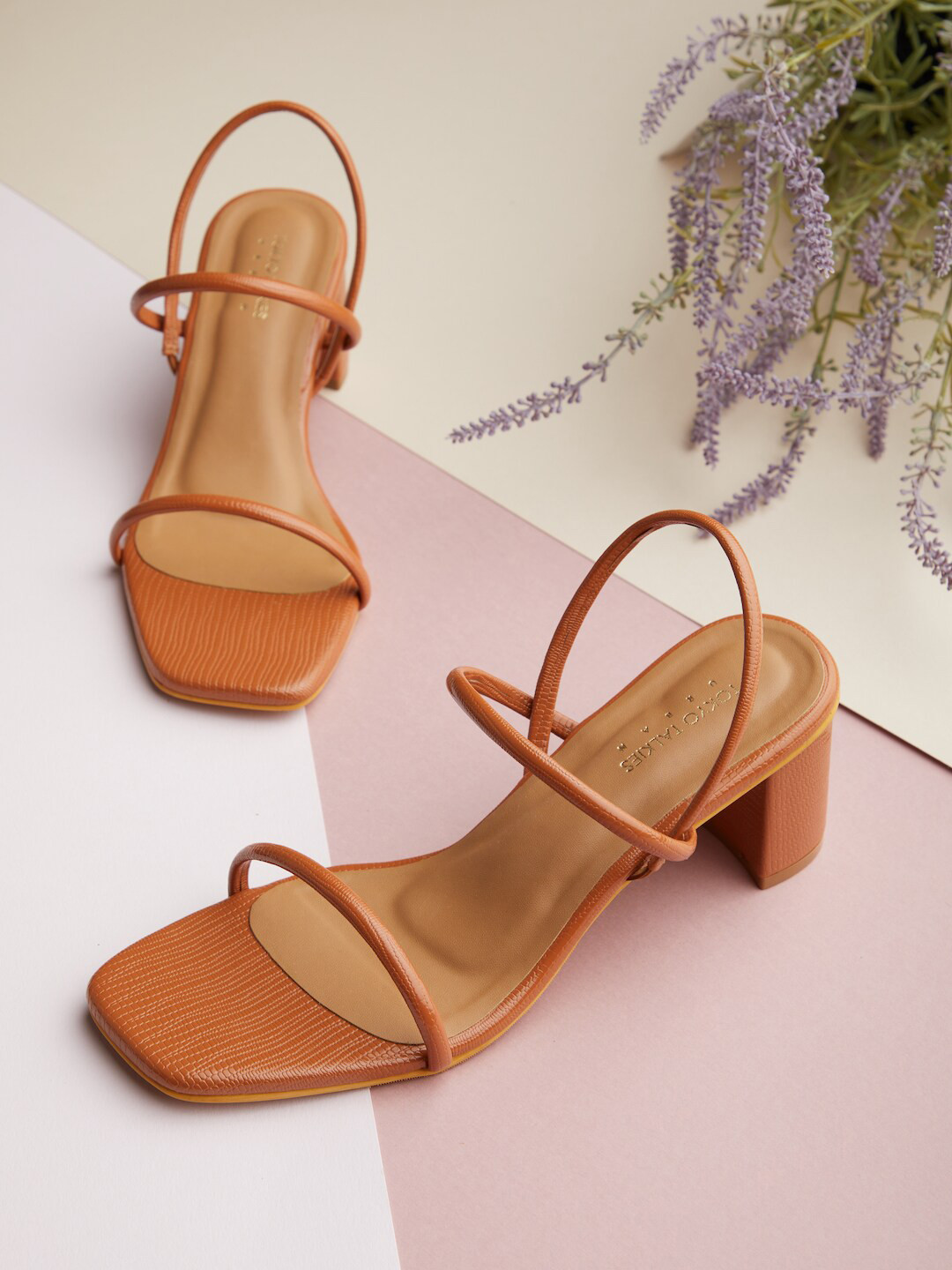 Buy Tokyo Talkies Tan Block Heels Heels for Women 20468804 Myntra