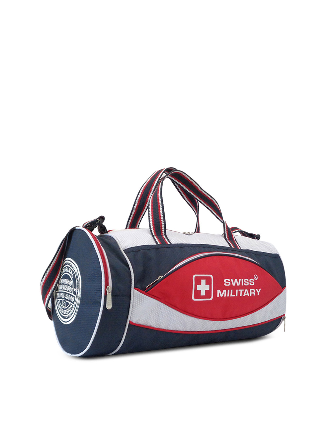 Buy SWISS MILITARY Unisex Blue & Red Duffel Bag Duffel Bag for Unisex