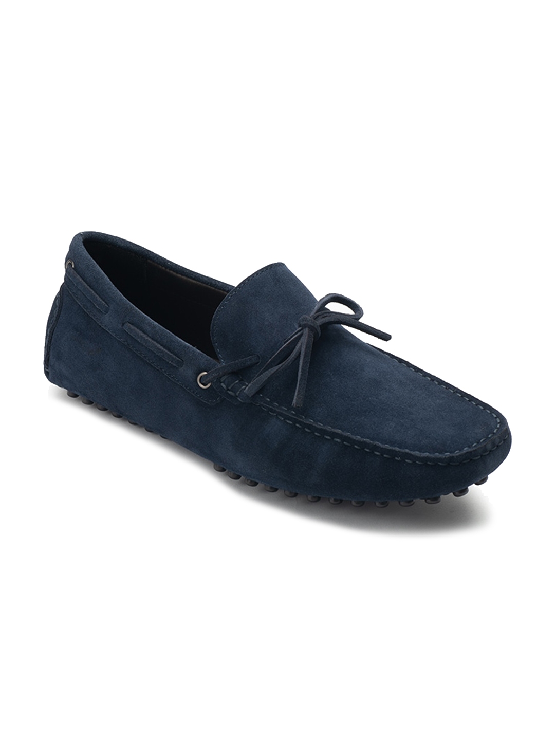 Buy Heel & Buckle London Men Navy Blue Suede Loafers - Casual Shoes for ...