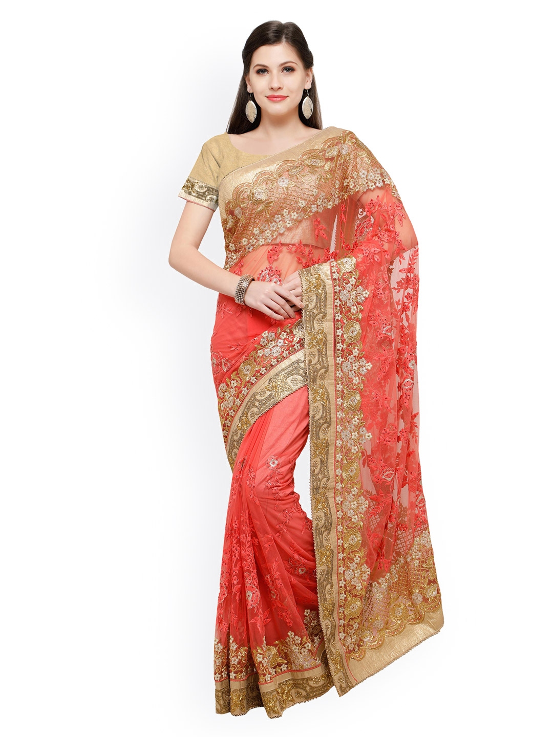 myntra saree gown