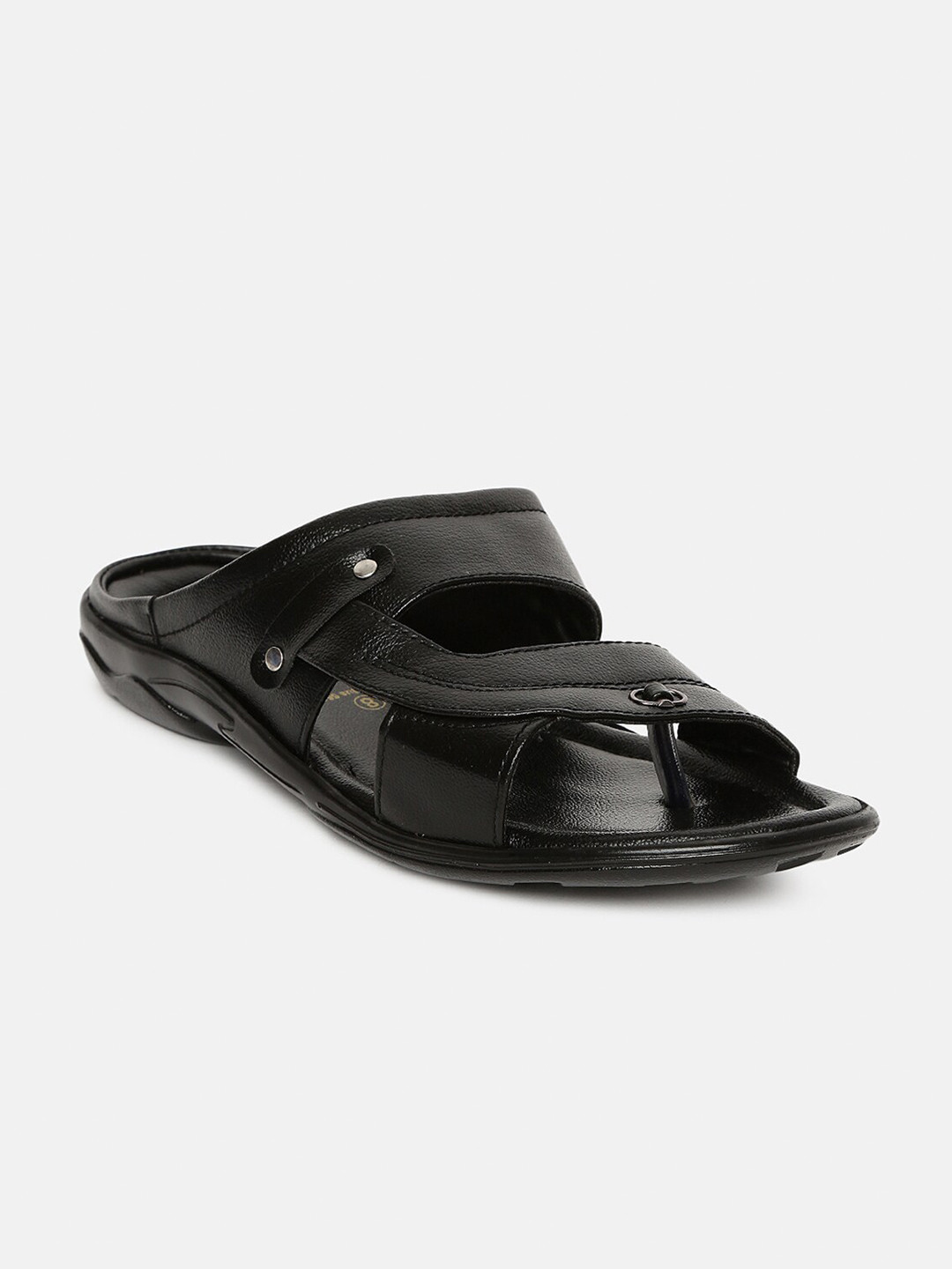 paragon max men's black sandals