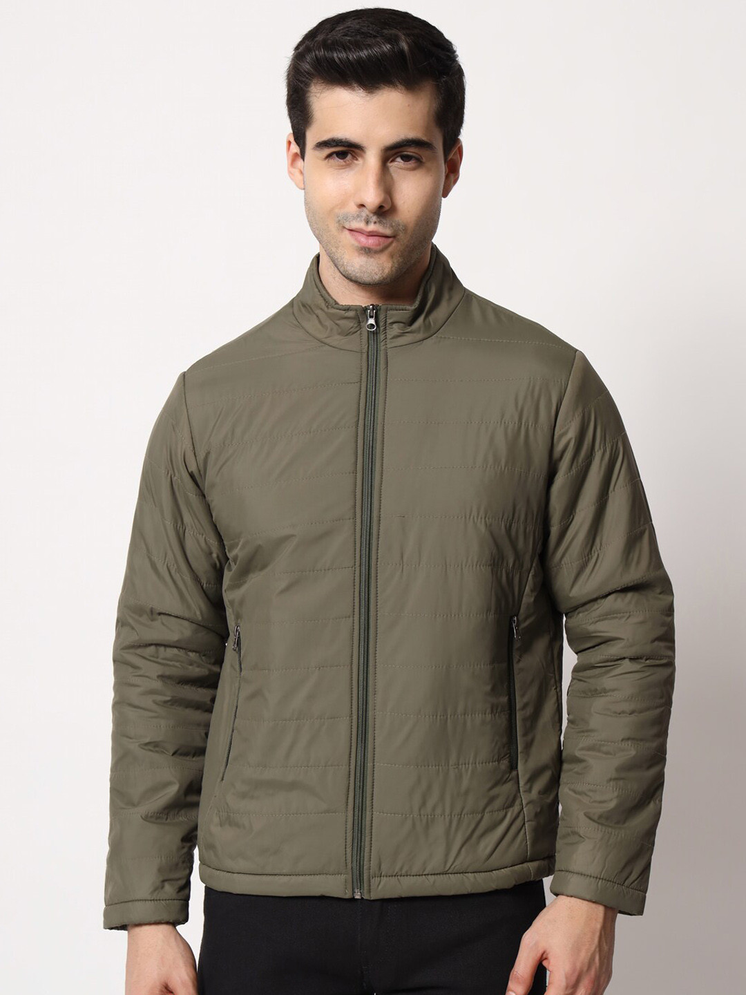 Buy Kotty Men Olive Green Outdoor Padded Jacket Jackets for Men