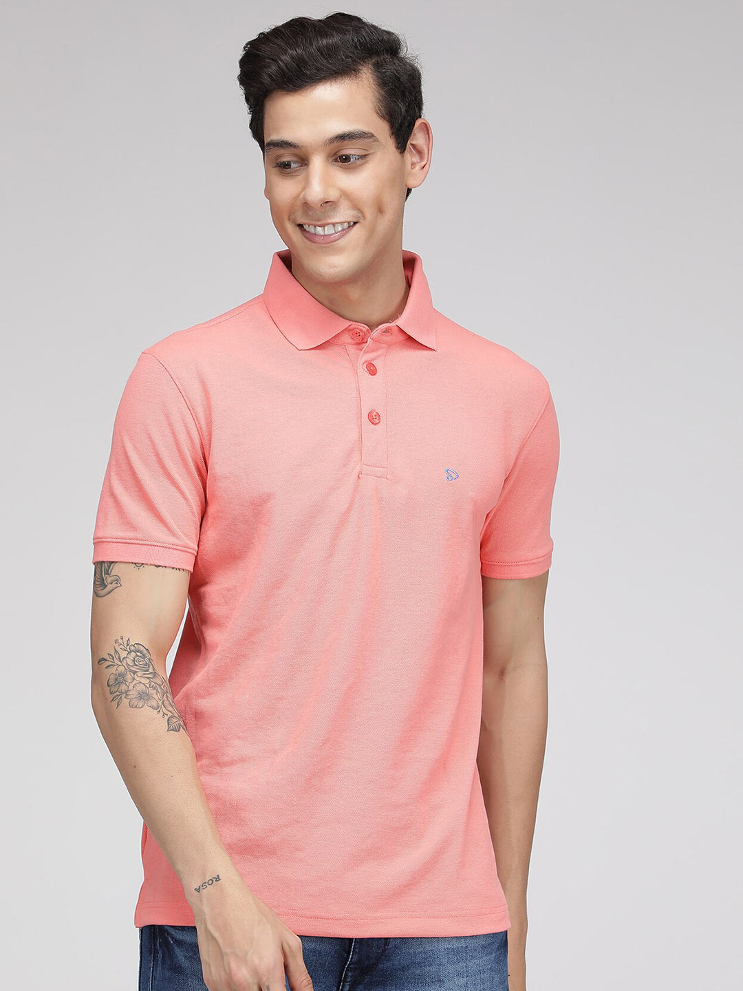 Buy SPORTO Men Pink Polo Collar Cotton T Shirt Tshirts for Men 20481836 Myntra