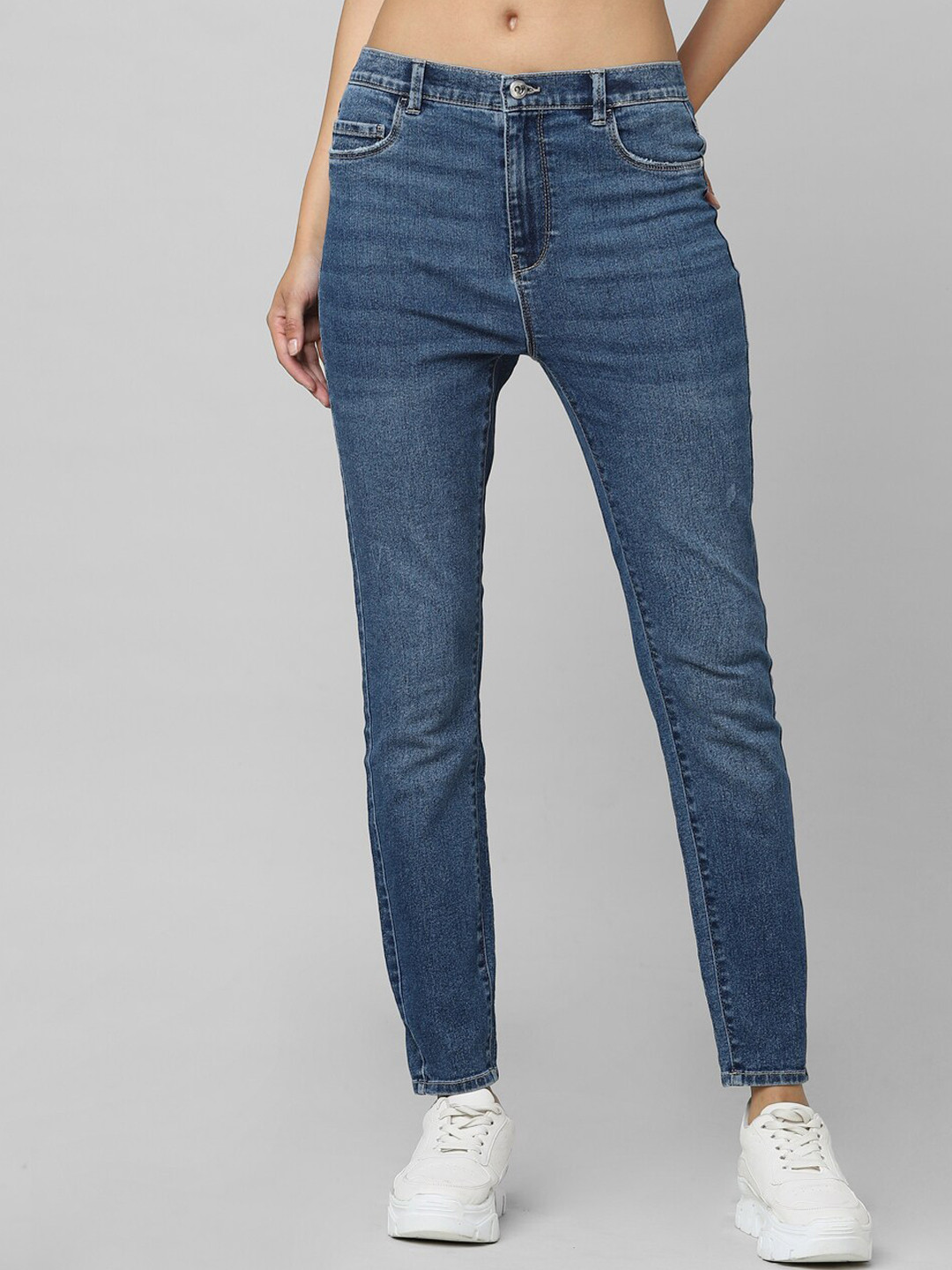 Women's Blue Skinny Fit Denim Jeans