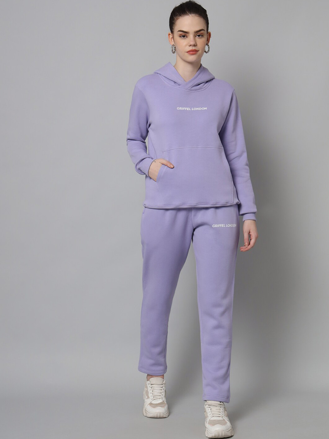 Buy GRIFFEL Women Mauve Solid Tracksuit Tracksuits for Women 20493618