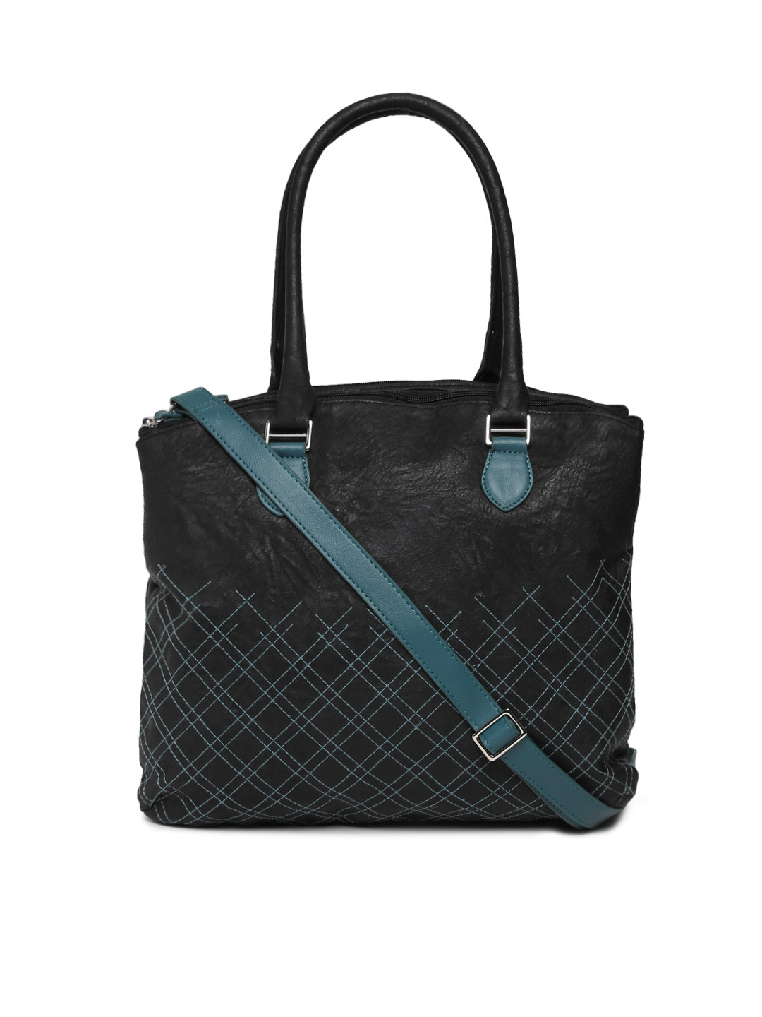 Buy Baggit Black Checked Shoulder Bag Handbags for Women 2049582 Myntra