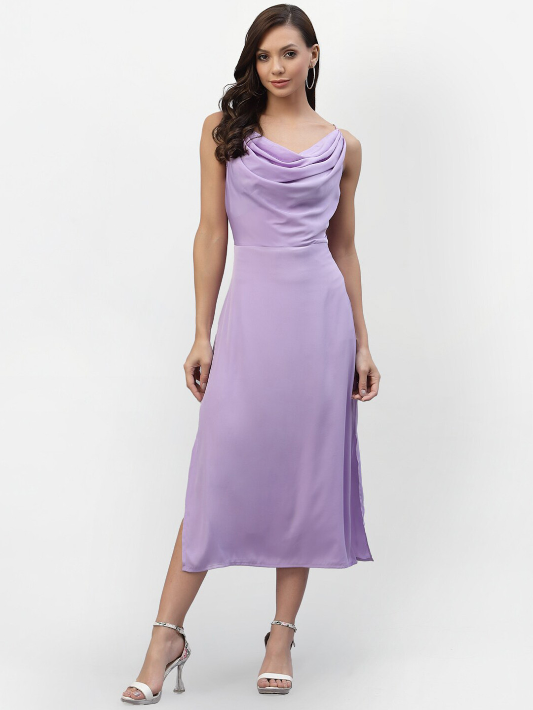 AAYU Women Fit and Flare Levender Dress main image 1