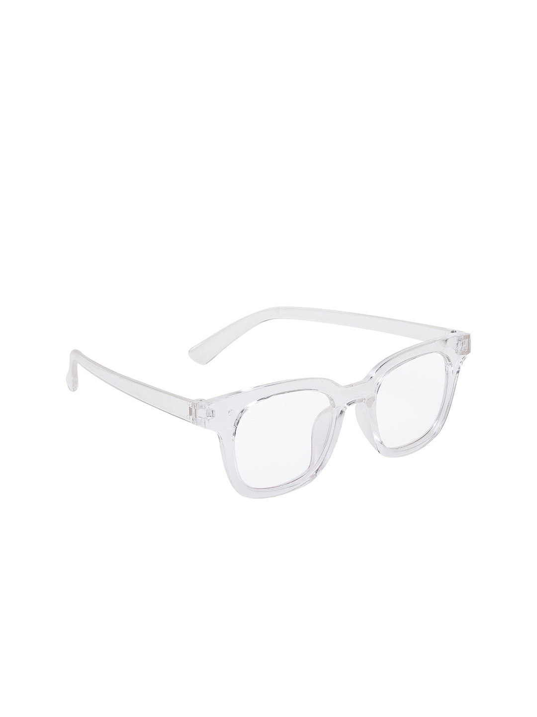 Buy ALIGATORR Unisex Clear Lens & White Wayfarer Sunglasses With UV