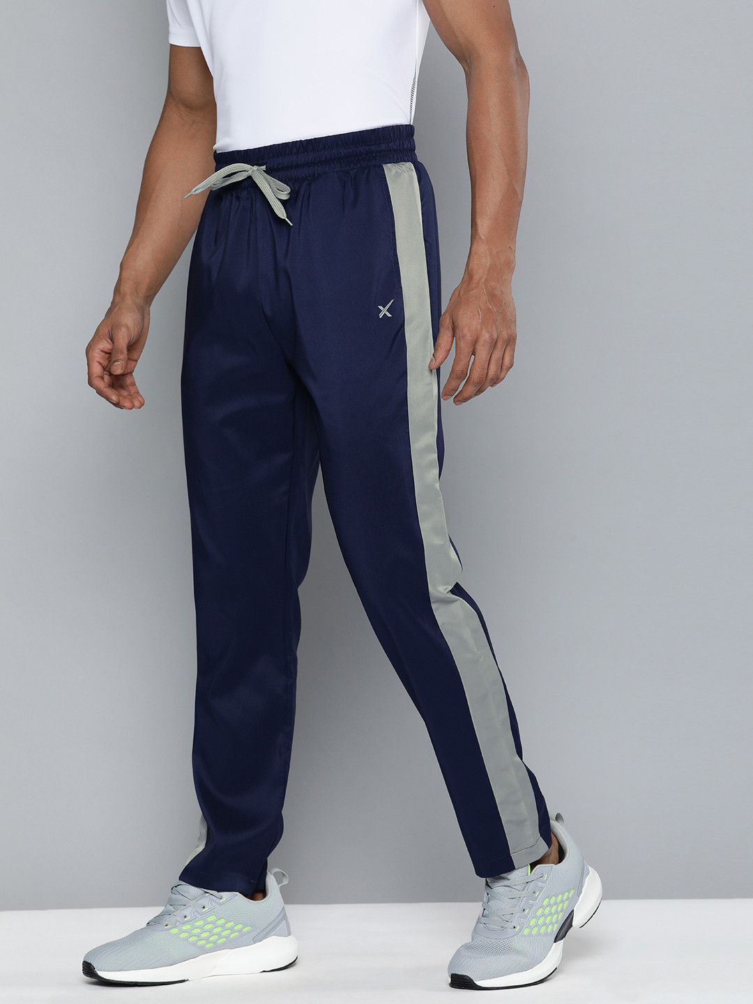 Buy HRX By Hrithik Roshan Men Navy Blue Solid Rapid Dry Track Pants