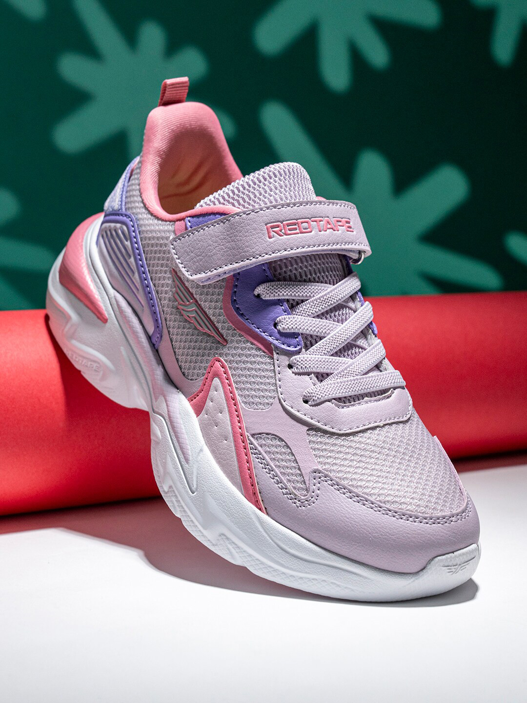 Buy Red Tape Unisex Kids Pink Mesh Walking Shoes Sports Shoes for