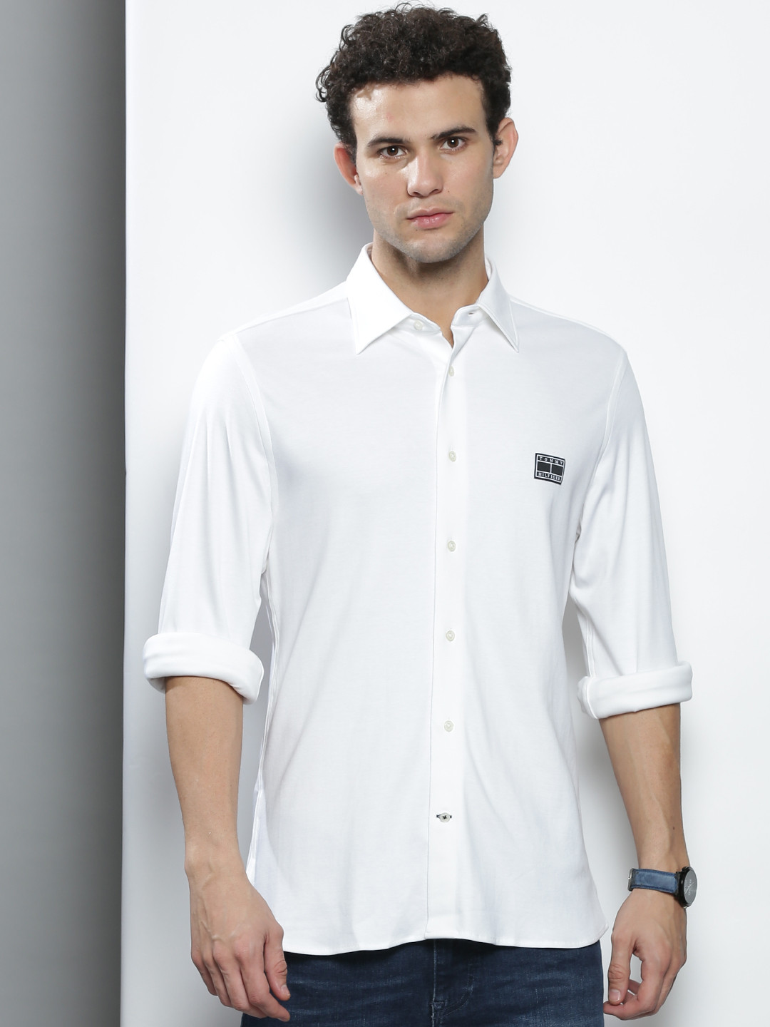 Buy Tommy Hilfiger Men Slim Fit Pure Cotton Casual Shirt Shirts for