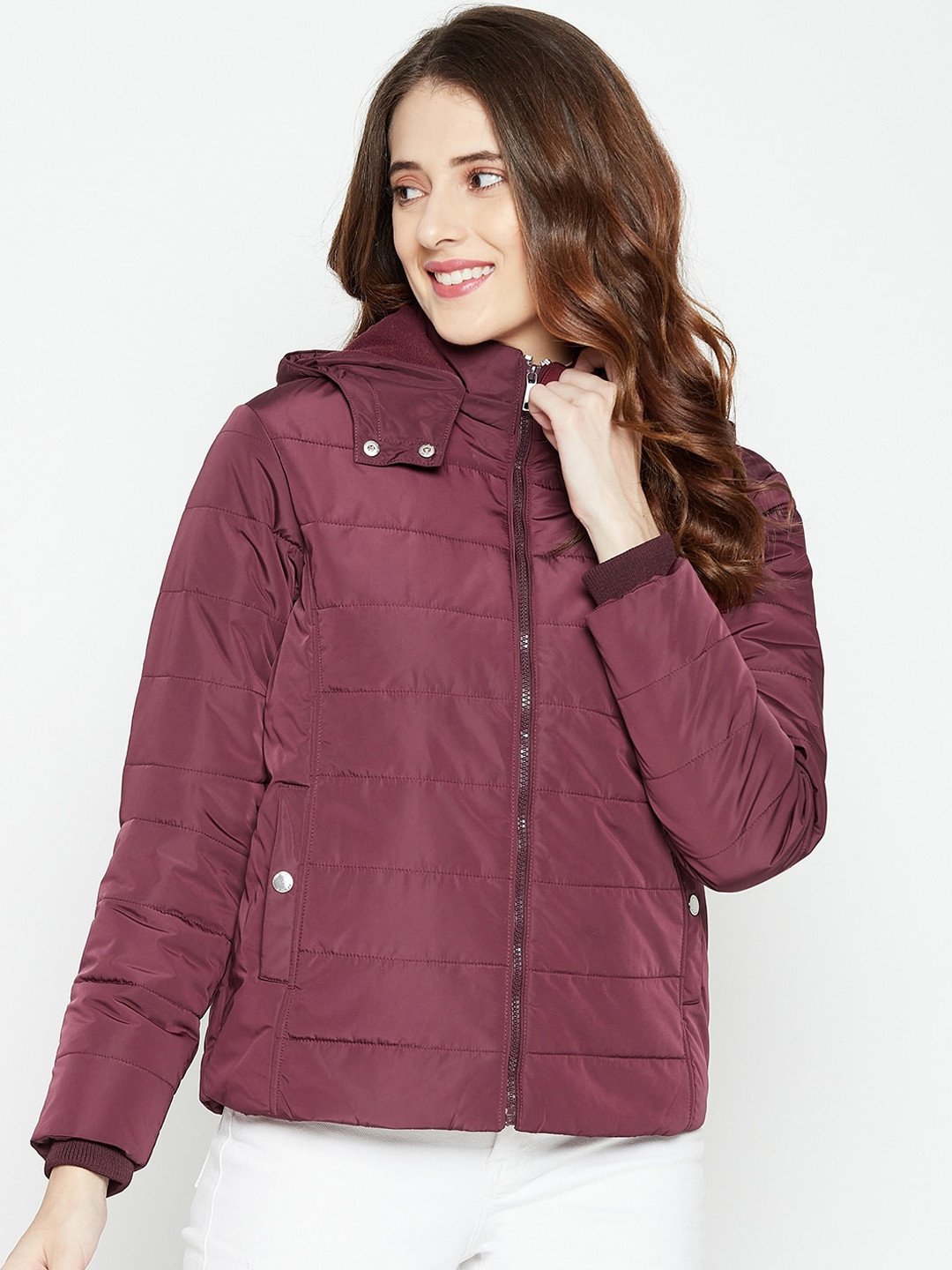 Buy Octave Women Maroon Padded Jacket Jackets for Women 20527634 Myntra