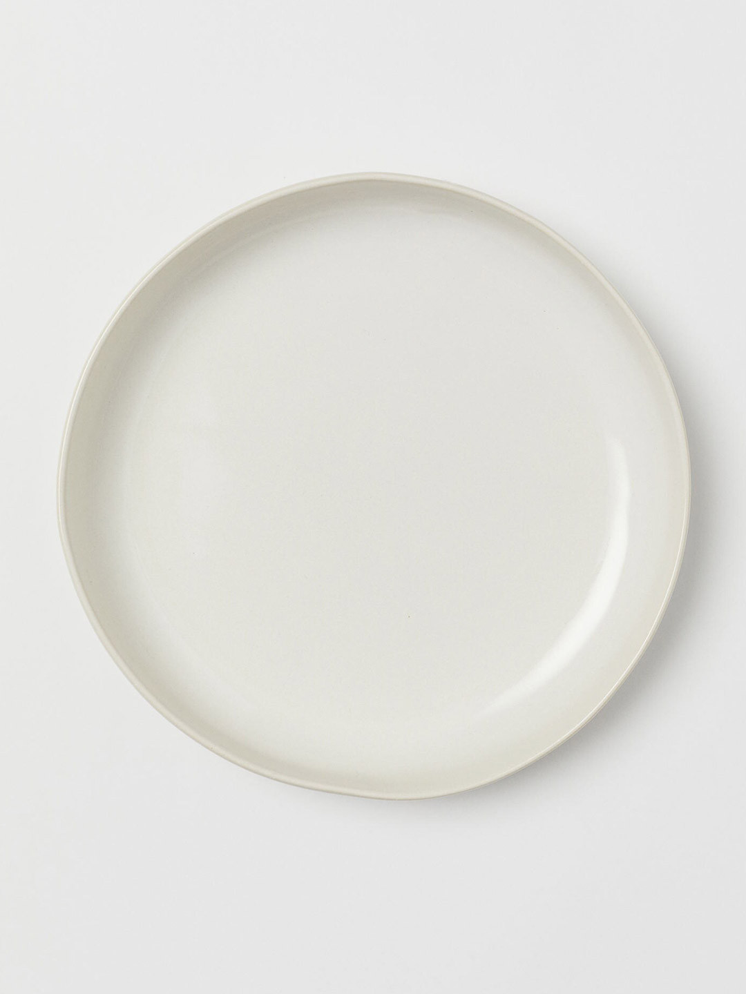 Buy H&M White Deep Stoneware Plate Dinnerware for Unisex 20530804