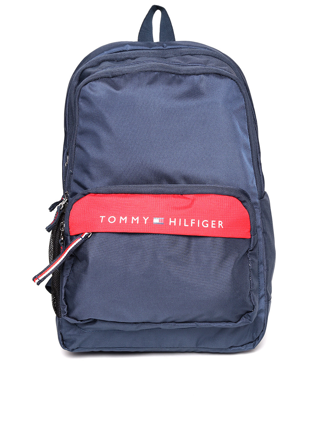 Buy Tommy Hilfiger Unisex Navy Blue Solid Backpack Backpacks for