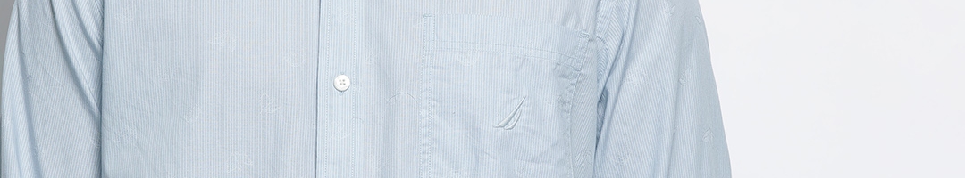 Buy Nautica Men Pure Cotton Classic Striped Casual Shirt - Shirts for ...