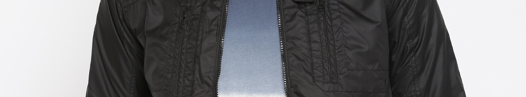 Buy Allen Solly Men Black Solid Jacket - Jackets for Men 2053903 | Myntra