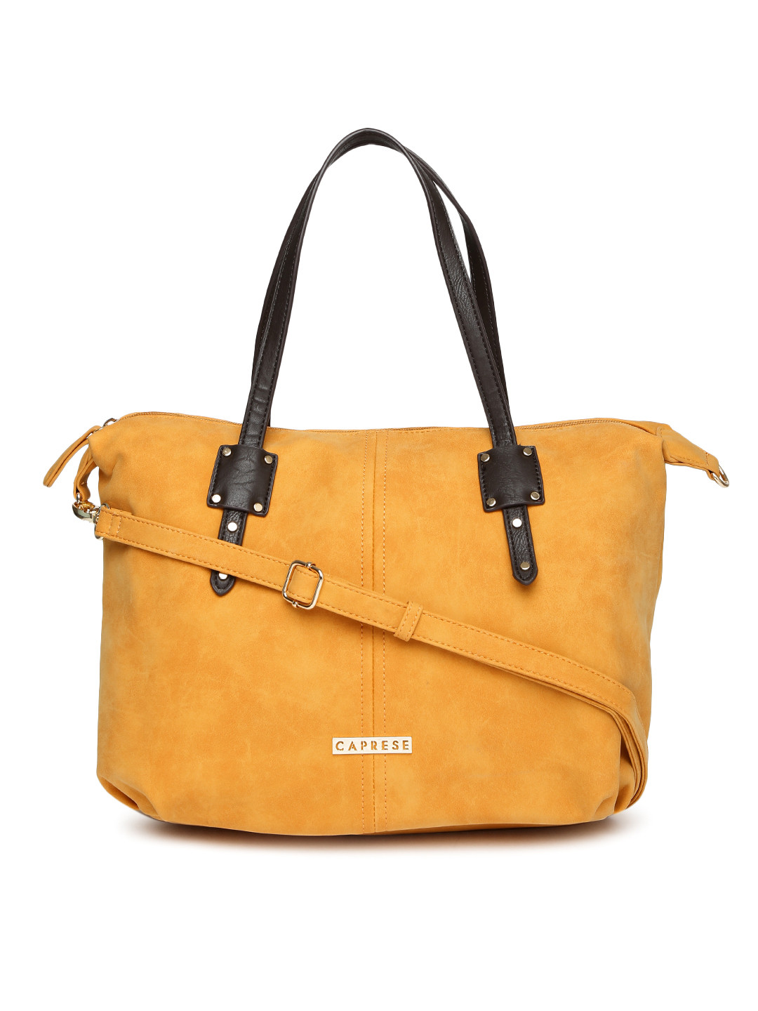 Buy Caprese Brown Solid Shoulder Bag Handbags for Women 2054782 Myntra