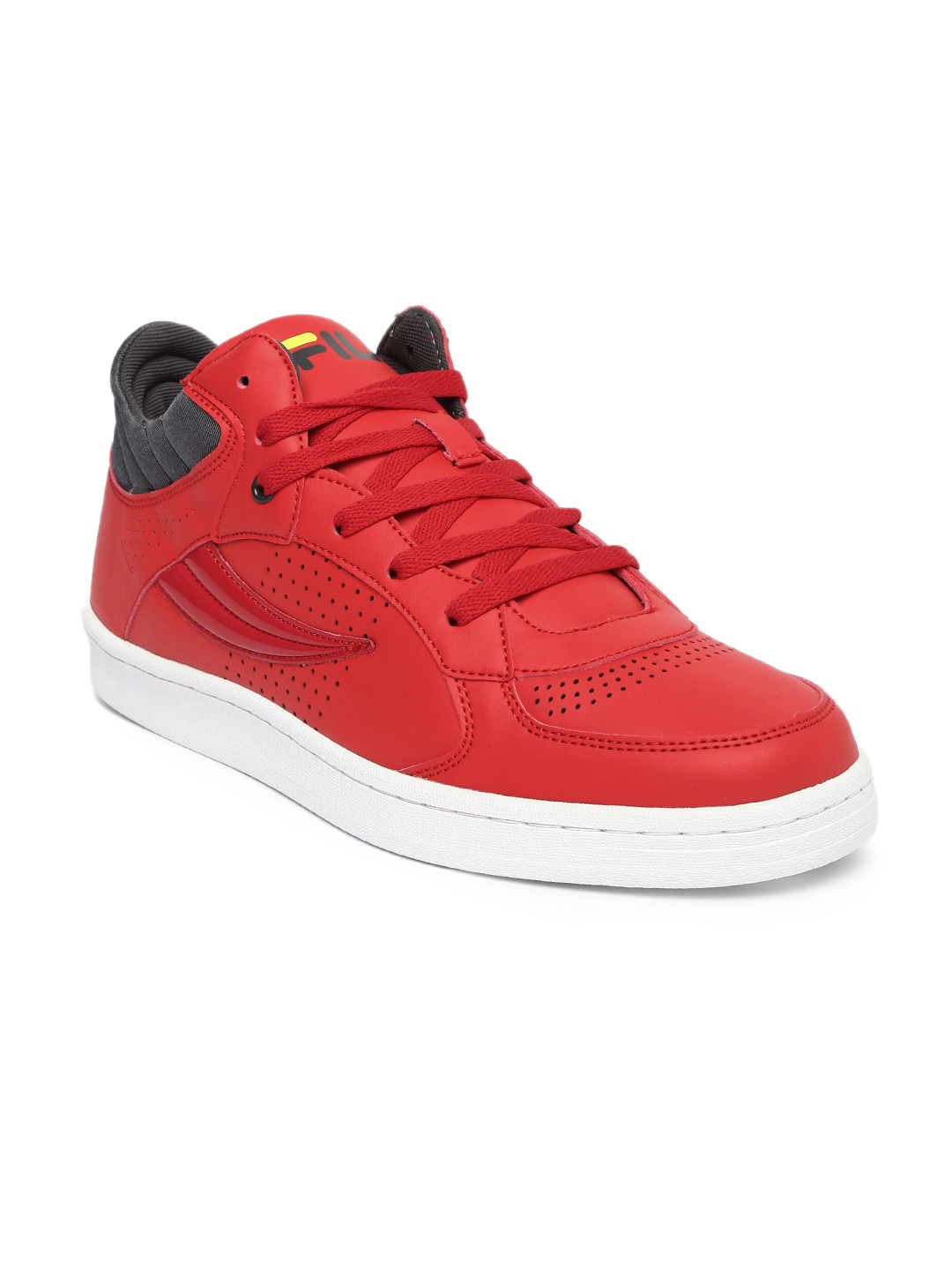 mens red fila shoes