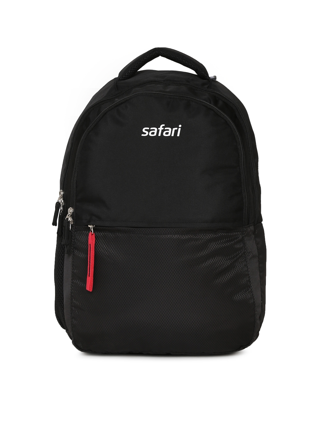 Buy Safari Unisex Black Textured Backpack SPLIT19CBBLK - Backpacks for ...