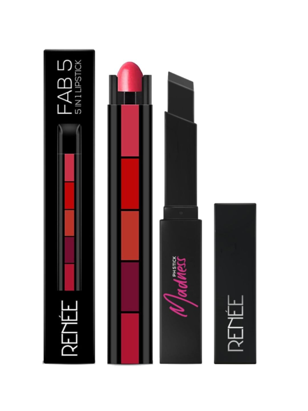 Buy Renee Set Of 2 Fab 5 5 In 1 Lipstick 10.5gm Lipstick for Women
