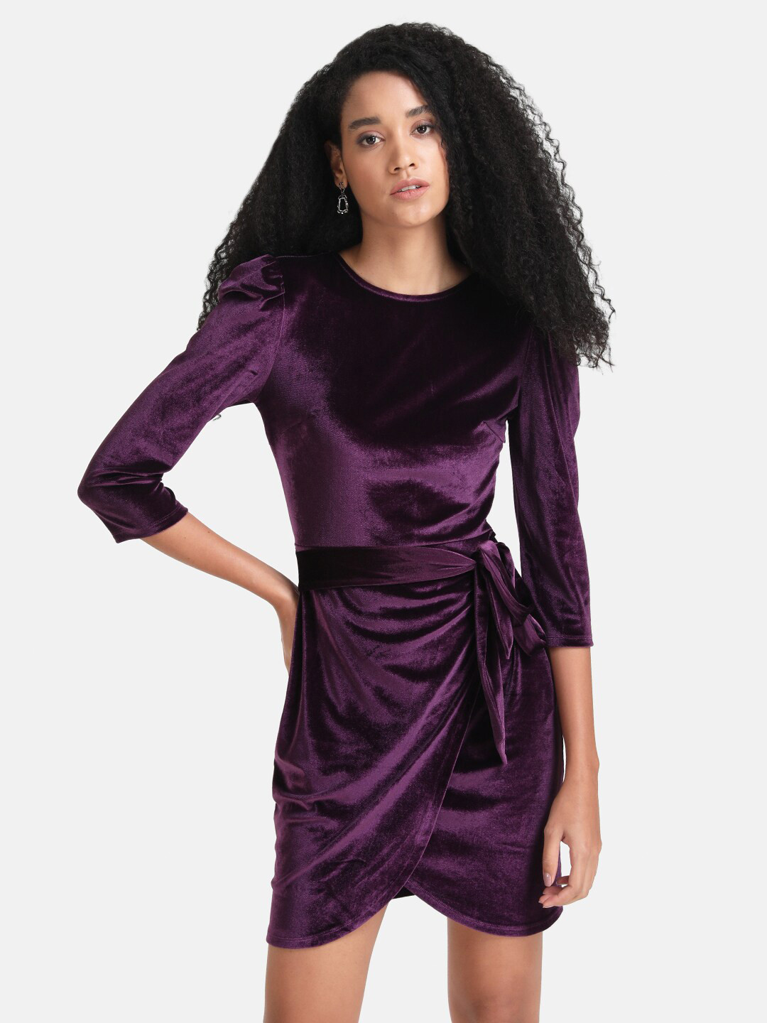 Buy Kazo Women Purple Velvet Sheath Dress Dresses for Women 20554720