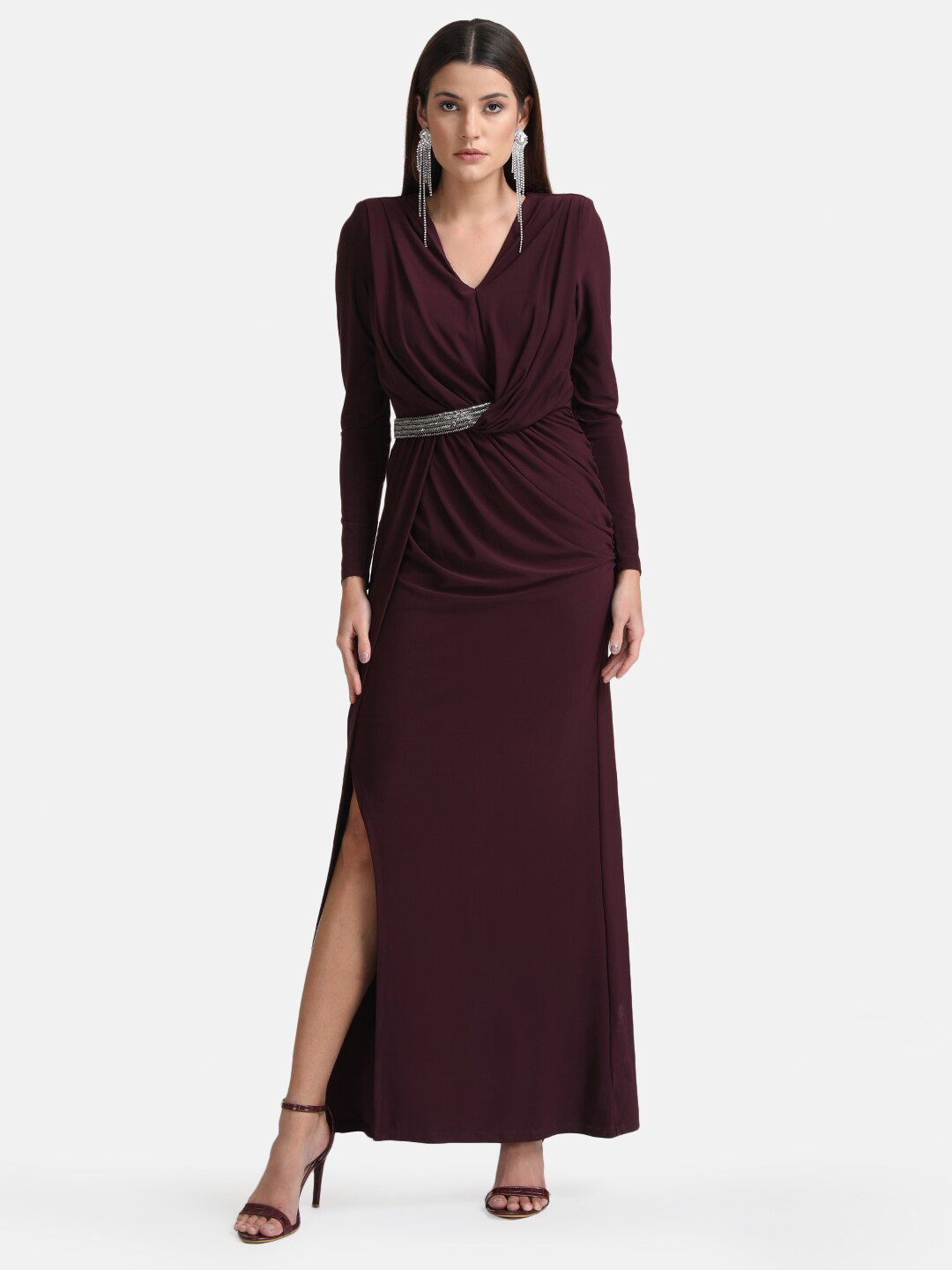 Buy Kazo Purple Maxi Maxi Dress Dresses for Women 20554730 Myntra
