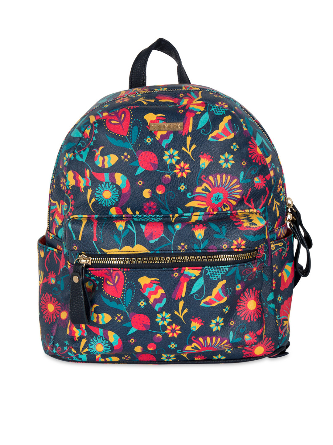 Buy Chumbak Women Navy Blue Printed Backpack - Backpacks ...