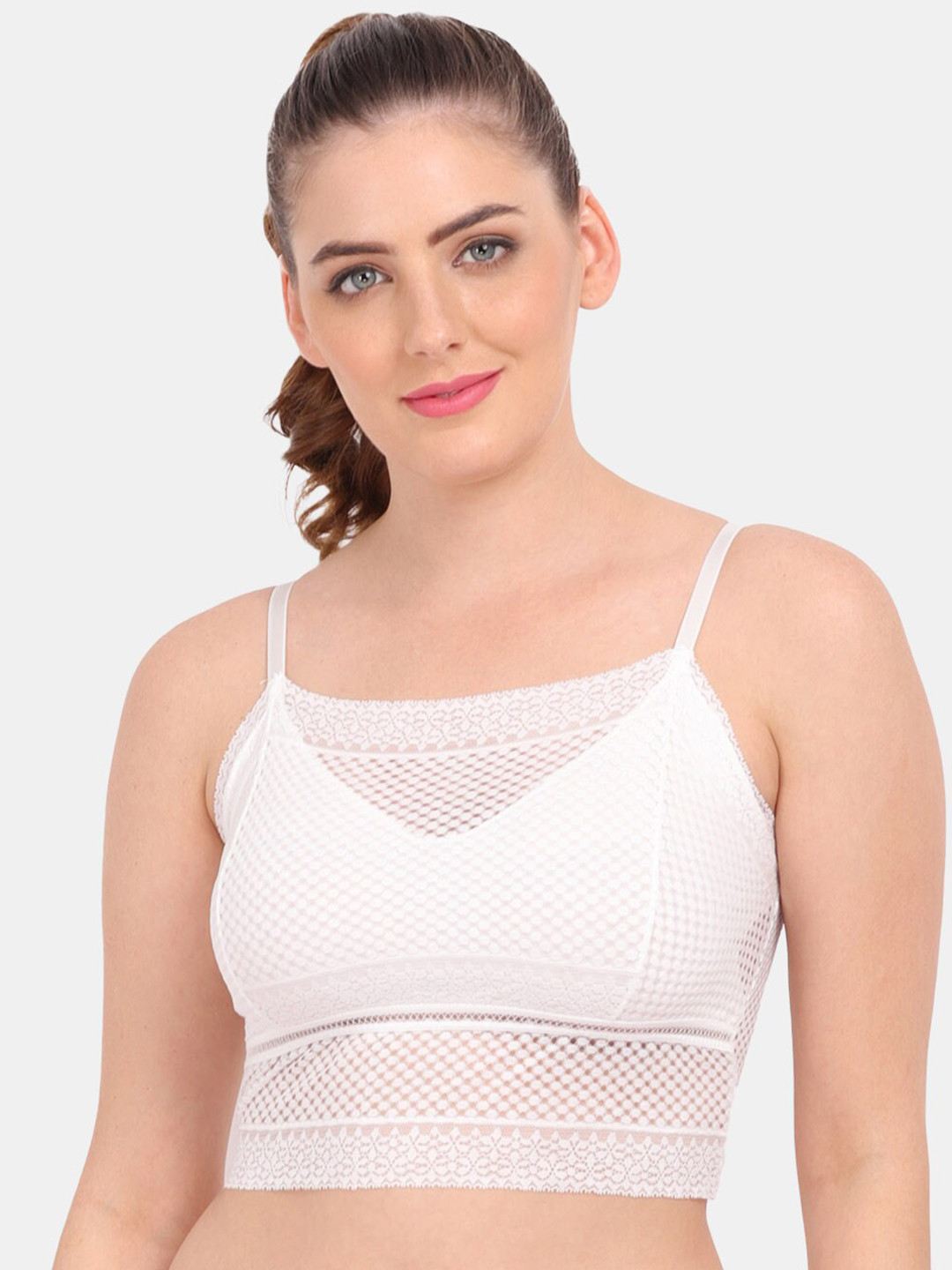 Buy Amour Secret White Floral Bralette Bra Bra for Women 20561690