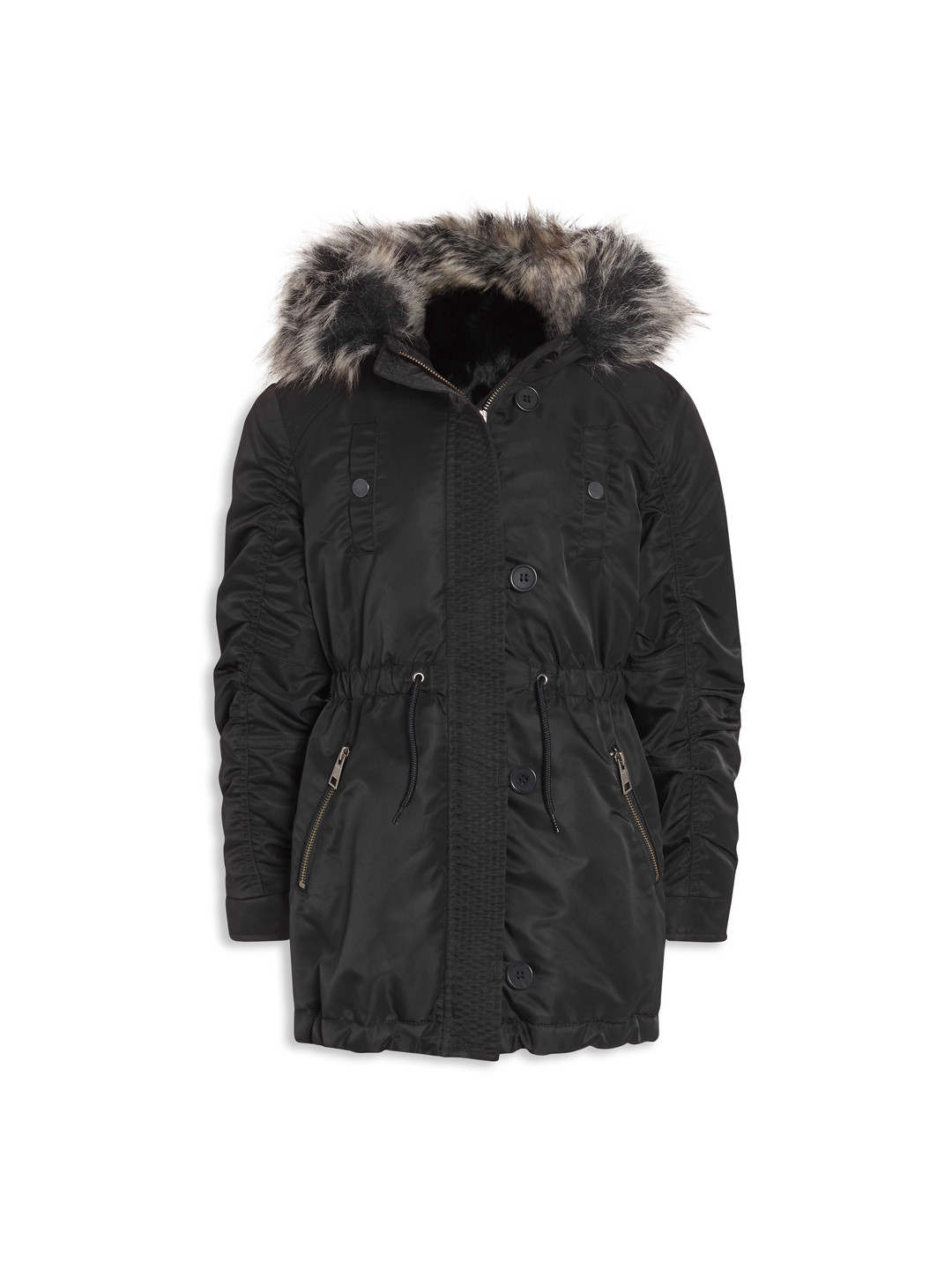 Buy Next Girls Hooded Parka Coat - Coats for Girls 2057524 | Myntra