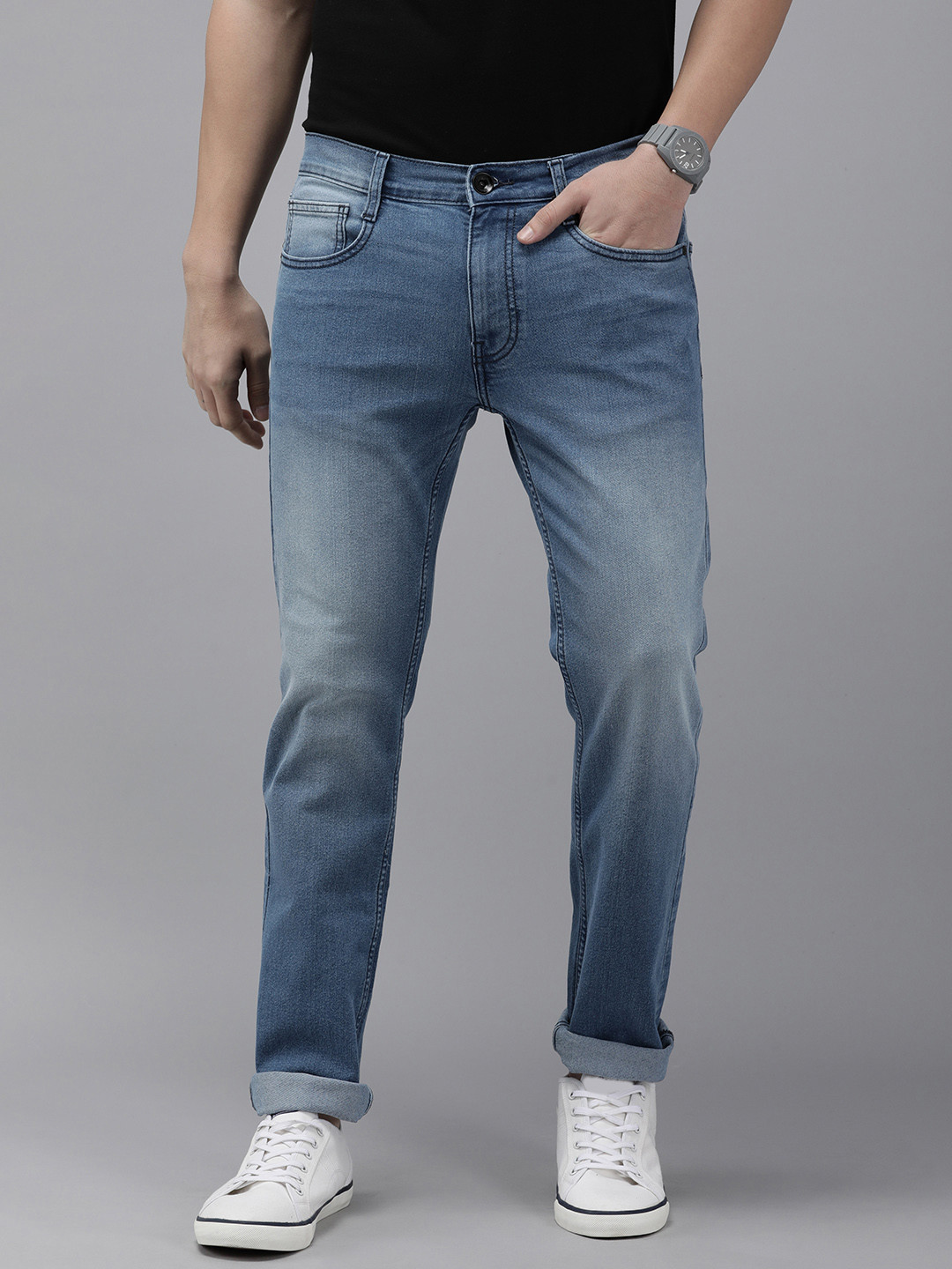 Buy Pepe Jeans Men Vapour Slim Fit Light Fade Stretchable Jeans - Jeans ...