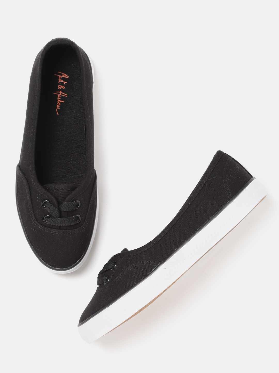 mast and harbour black sneakers