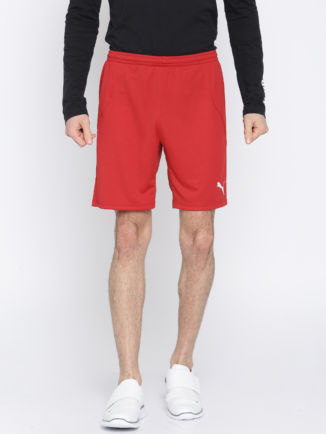 mens puma fleece shorts