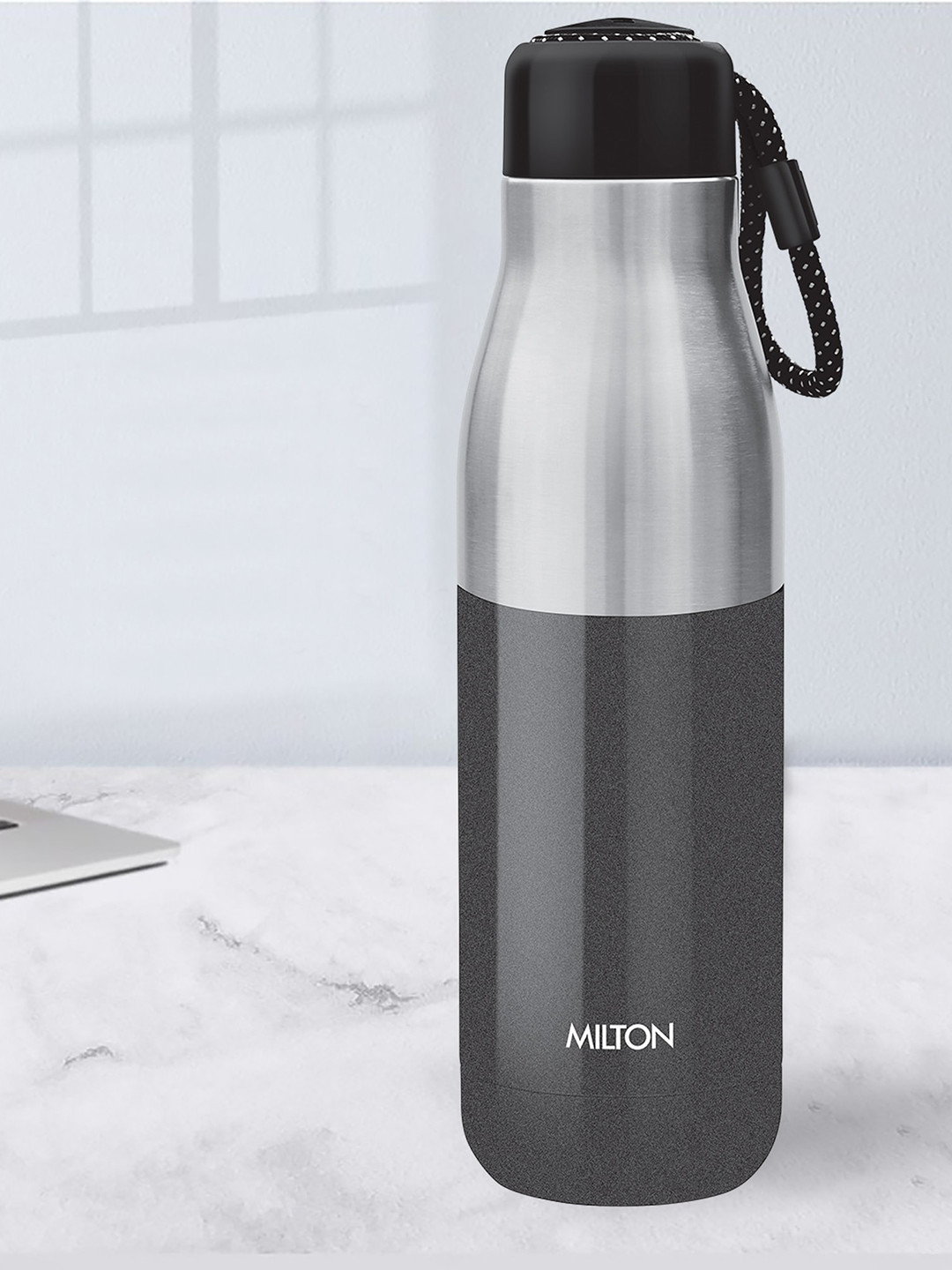 Buy Milton Black Eminent 800 Thermosteel Hot And Cold Water Bottle 747