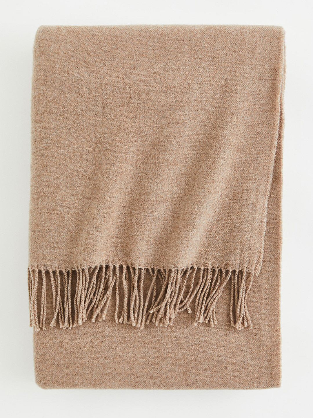 Buy H&M Unisex Brown Wool Blend Blanket Blankets Quilts And Dohars