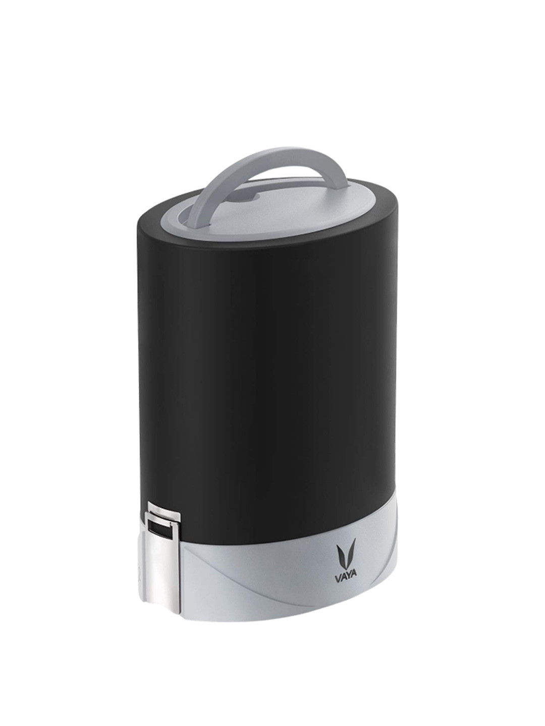 Buy Vaya Kids Black Stainless Steel Microwave Safe Vacuum Lunch Box