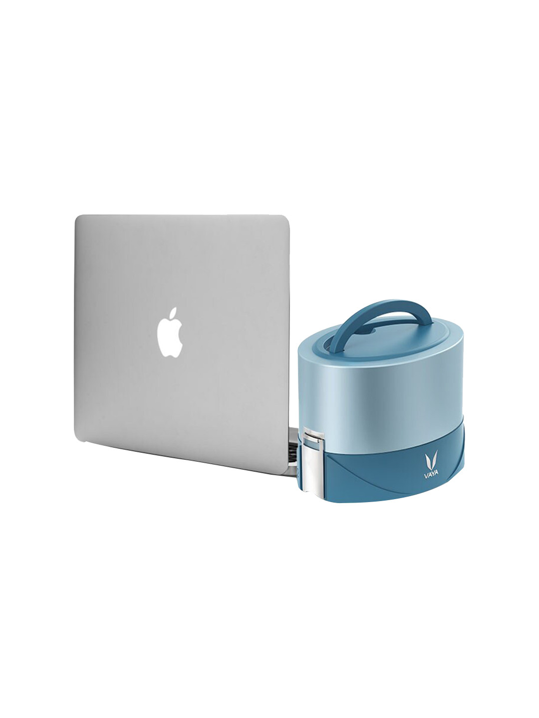 Buy Vaya Kids Tyffyn Flex Blue Microwave Safe Solid Lunch Box 600ml