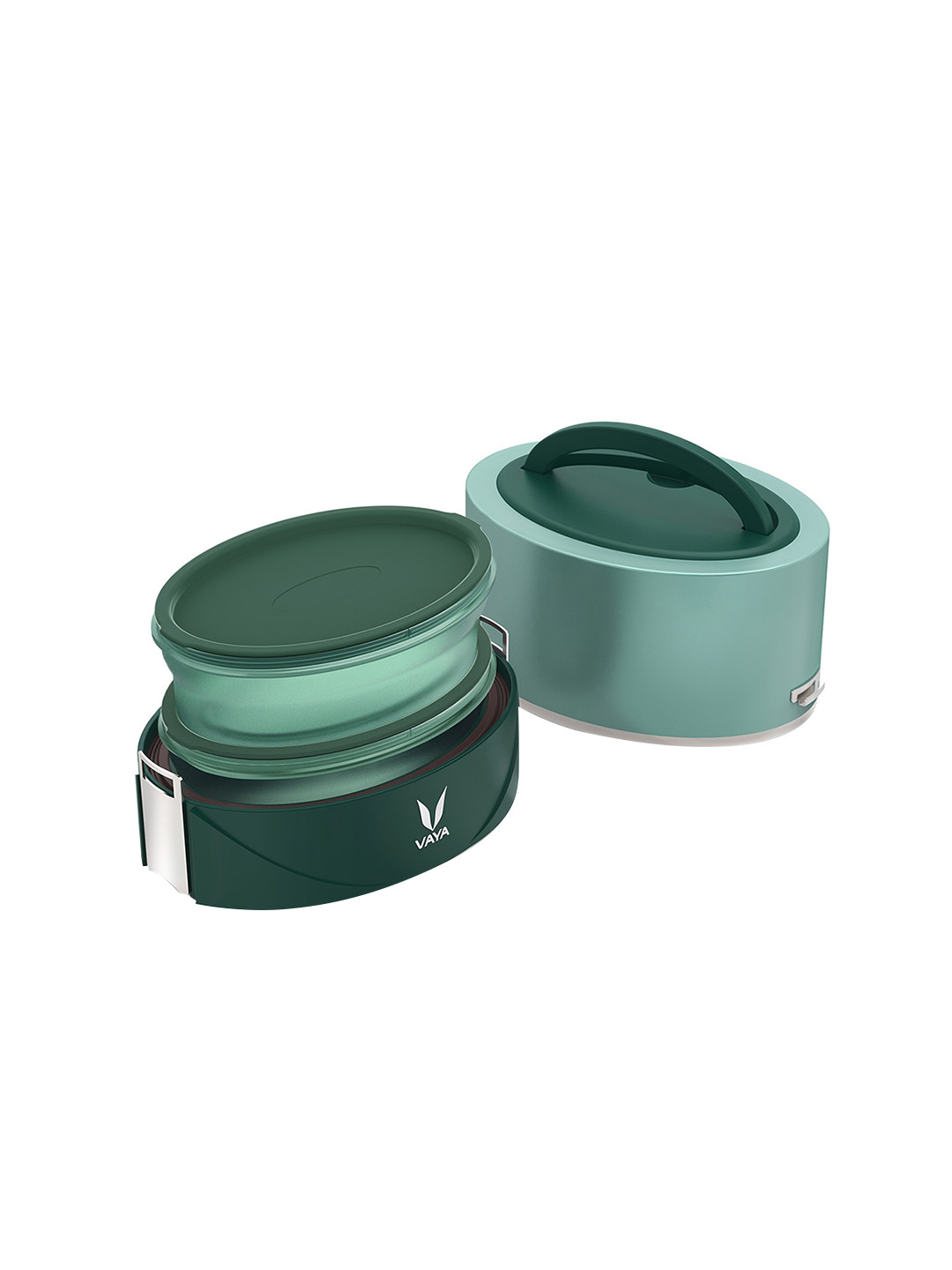 Buy Vaya Kids Green Microwave Safe Solid Lunch Box Kitchen Storage