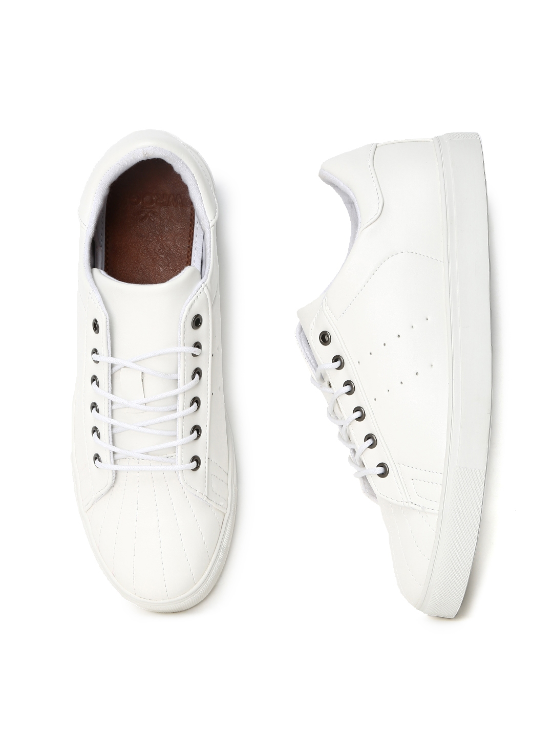 Buy WROGN Men White Sneakers - Casual Shoes for Men 2061533 | Myntra
