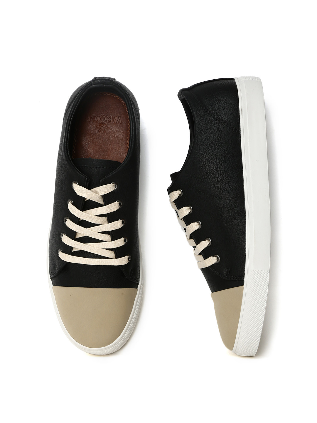 wrogn beige sneakers