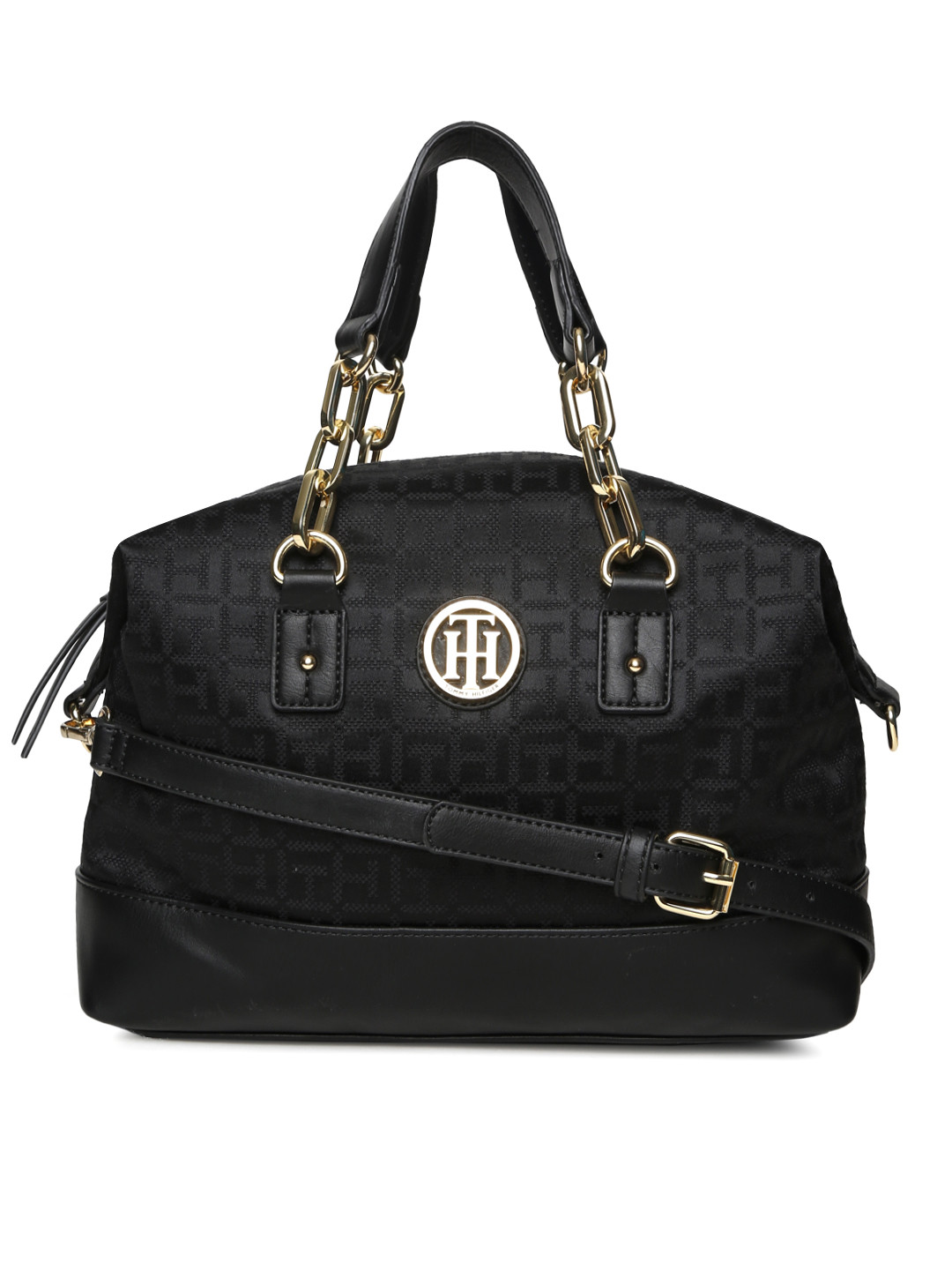 Buy Tommy Hilfiger Black Printed Shoulder Bag Handbags for Women