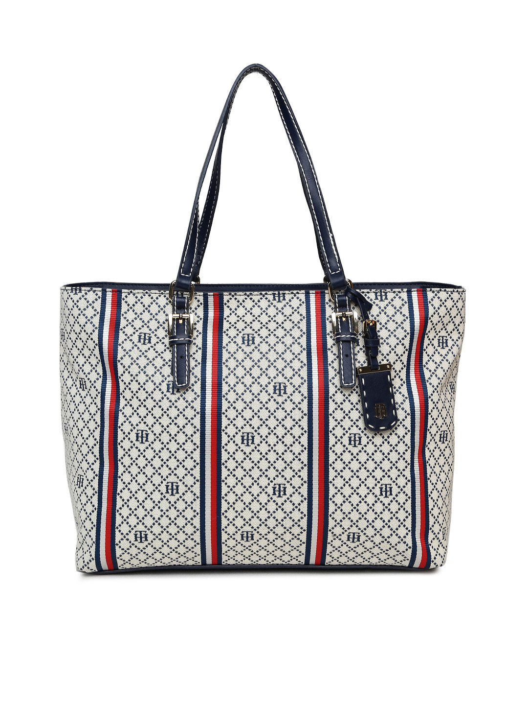 Buy Tommy Hilfiger Beige Self Design Shoulder Bag Handbags for Women