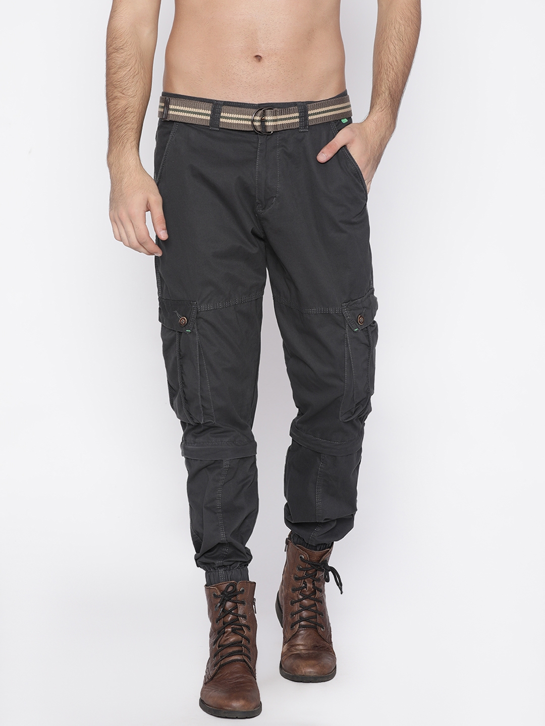 mens grey cargos