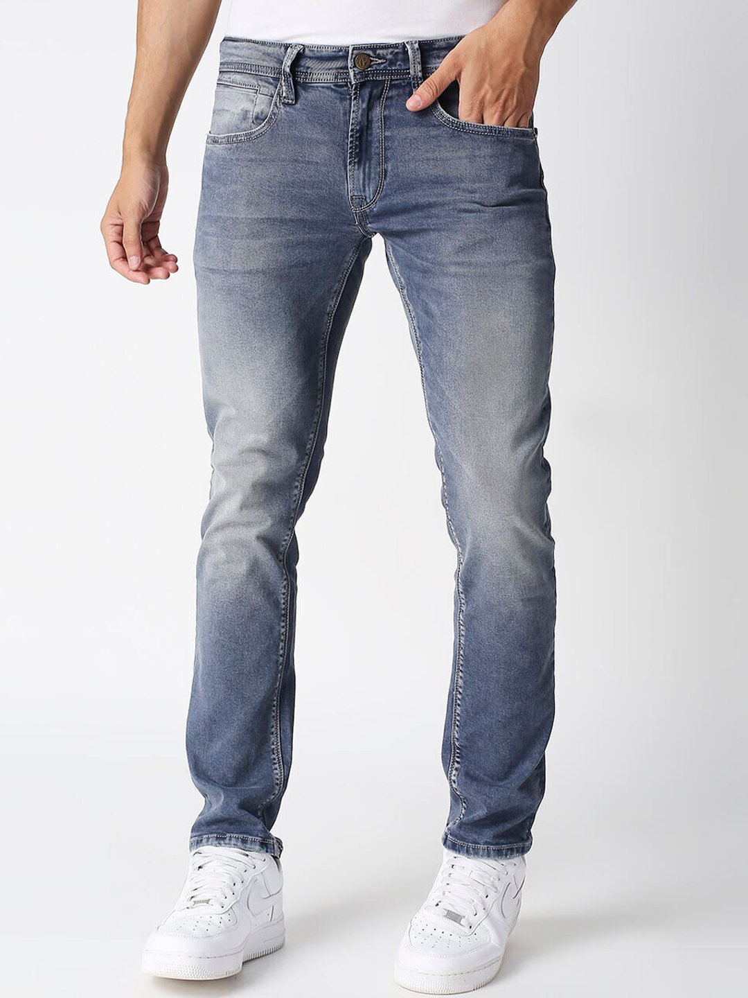 Buy Pepe Jeans Men Blue Holborne Heavy Fade Stretchable Jeans - Jeans ...
