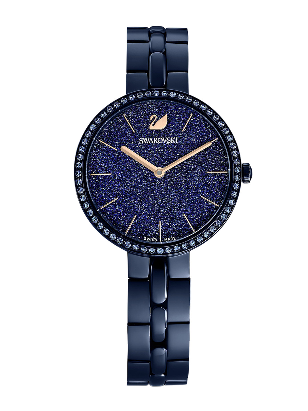 Buy SWAROVSKI Women Blue Embellished Dial & Blue Straps Analogue Watch
