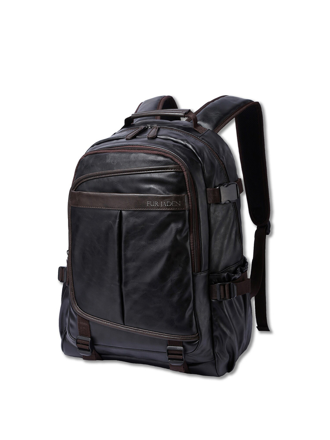 Solid Backpack Buy FUR JADEN Unisex Black Solid Backpack - Backpacks for Unisex ...