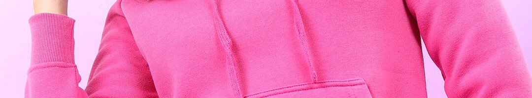Buy Tokyo Talkies Women Pink Hooded Sweatshirt - Sweatshirts for Women ...
