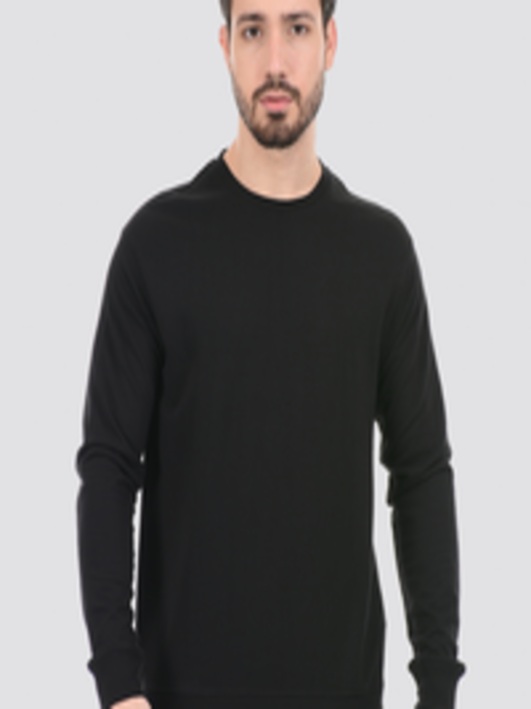 Buy ONEWAY Men Black Cotton Pullover Sweatshirt - Sweatshirts for Men ...
