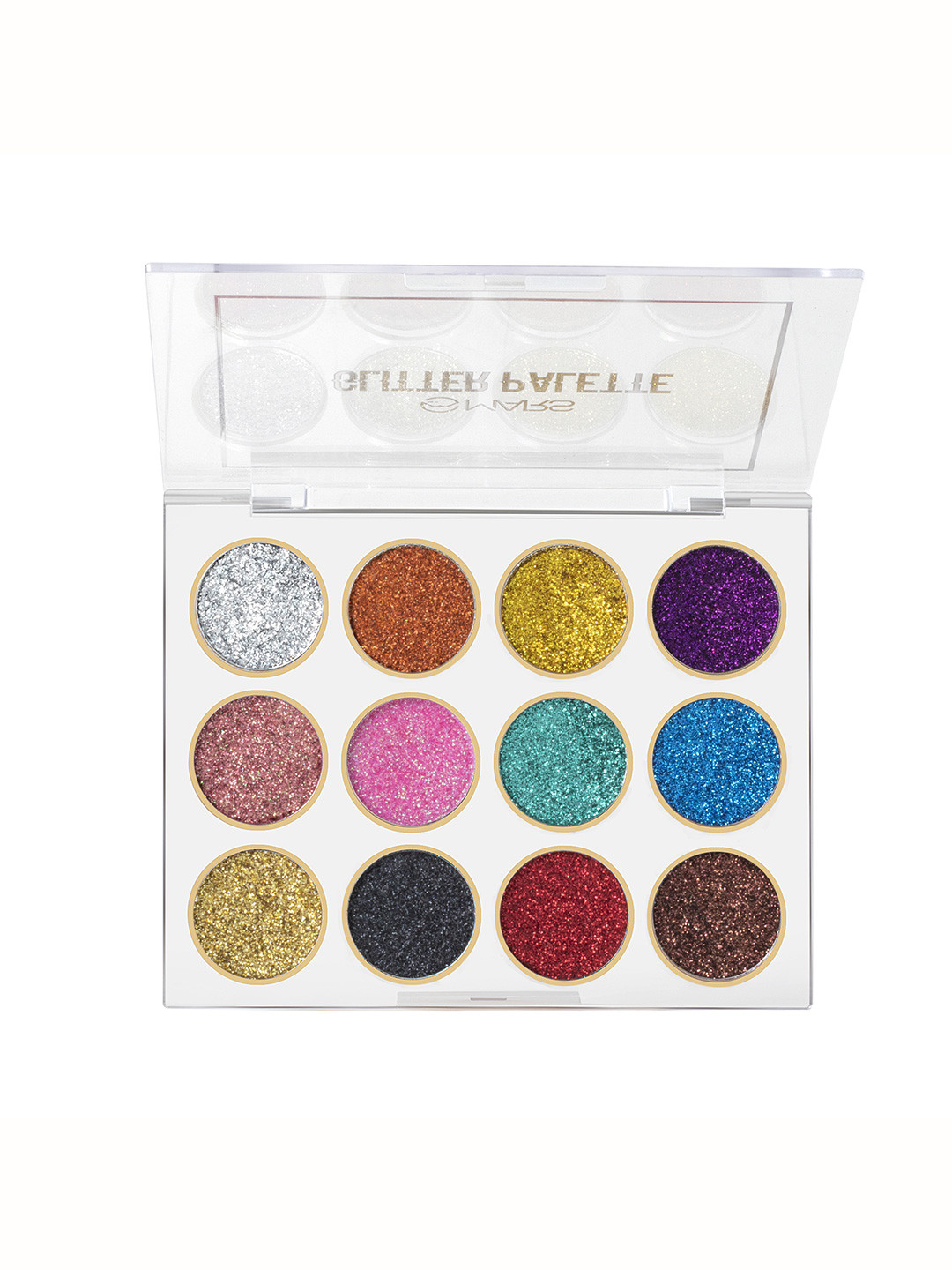 Buy MARS 12 Shade Ultra Pigmented Glitter Eyeshadow Palette Shade 01