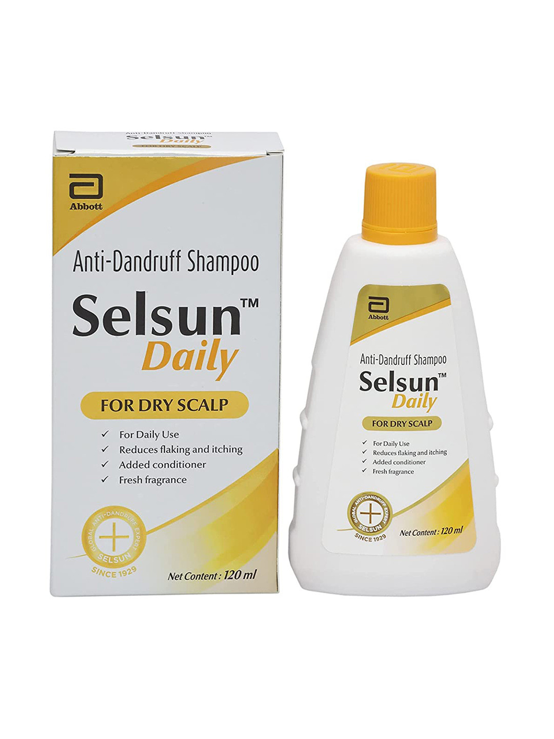 Buy Selsun Set Of 2 Daily Anti Dandruff Shampoo For Dry Scalp 120 Ml
