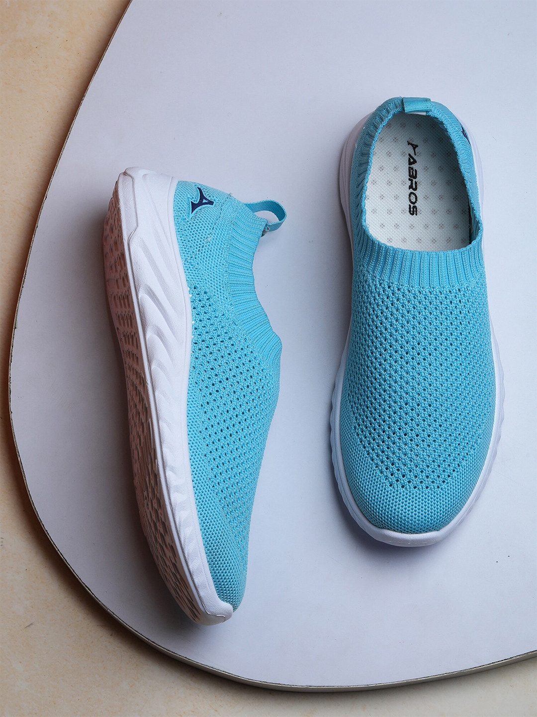 Buy ABROS Women Blue Mesh Slip On Air Running Shoes Sports Shoes for